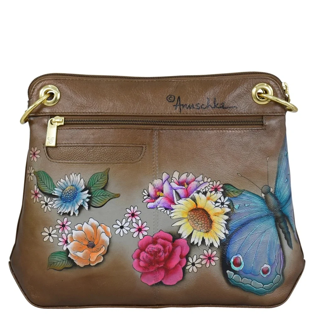 Anuschka Butterfly Crossbody Purse - Picture 2 of 13